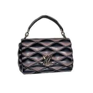 Louis Vuitton Lambskin Malletage GO-14 MM (Black/Pink)